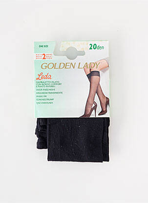 Bas stretch noir GOLDEN LADY femme