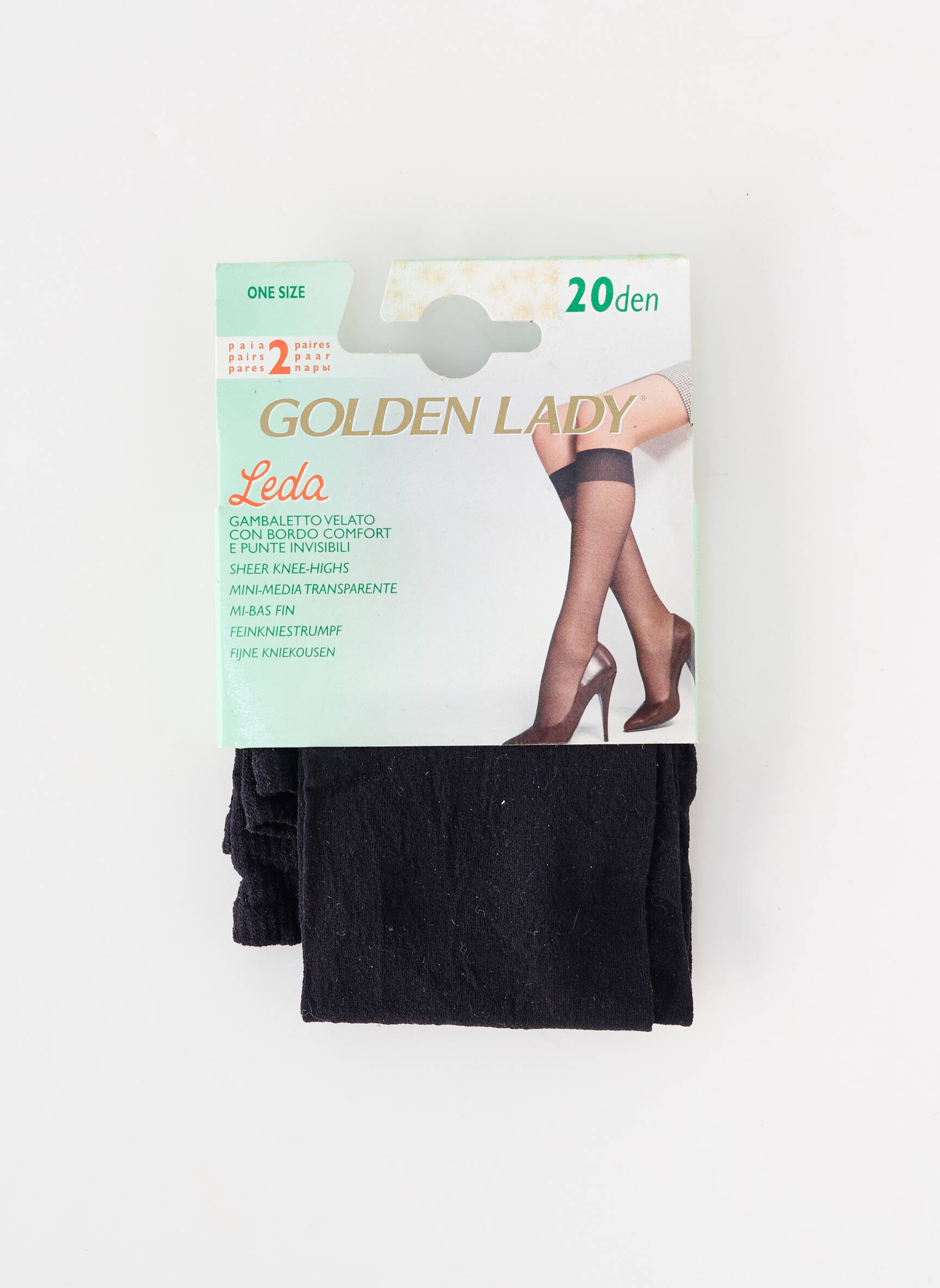 Bas stretch noir GOLDEN LADY femme