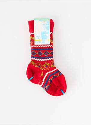 Chaussettes stretch rouge PERRIN enfant