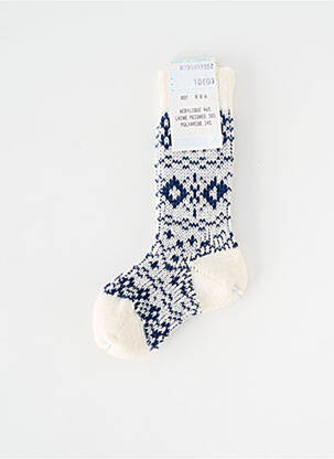 Chaussettes stretch bleu PERRIN enfant