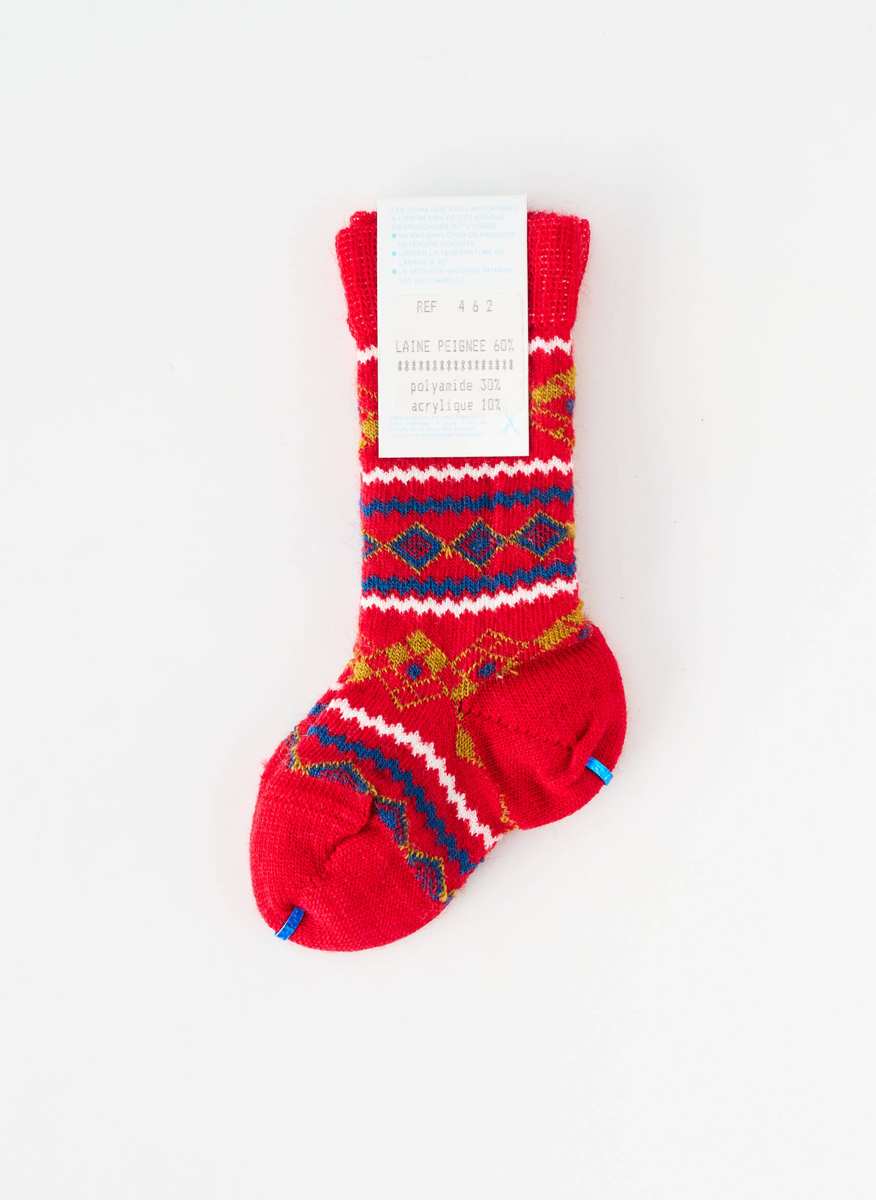 Chaussettes stretch rouge PERRIN enfant