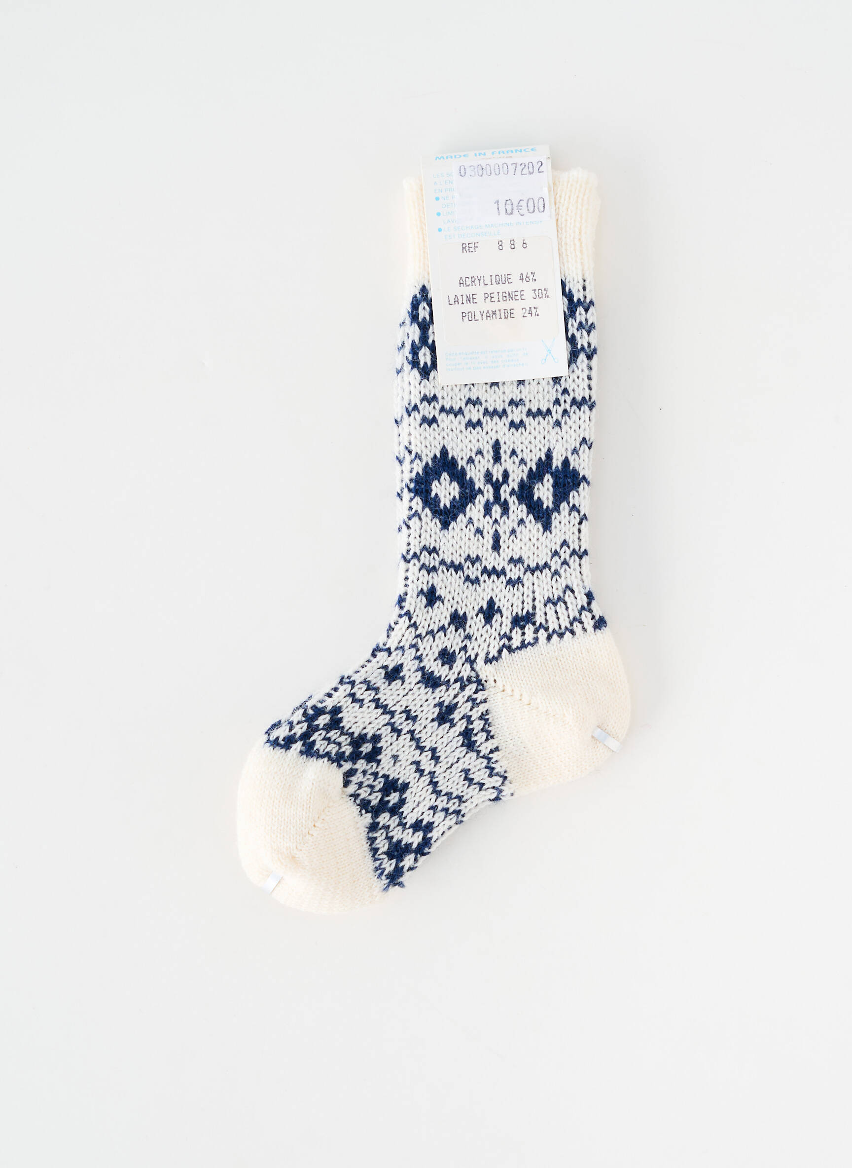 Chaussettes stretch bleu PERRIN enfant
