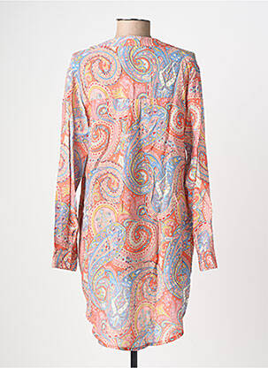 Tunique manches longues tissage crêpe orange MOLLY BRACKEN femme