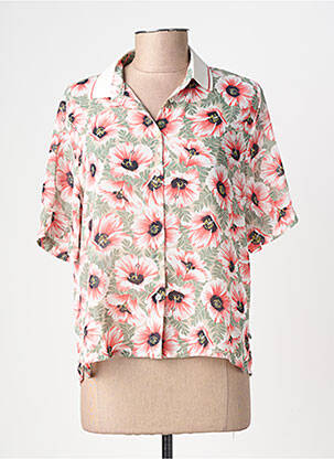 Chemisier imprimé fleurs manches courtes orange PEPE JEANS femme