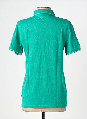 Polo stretch manches courtes vert TBS femme