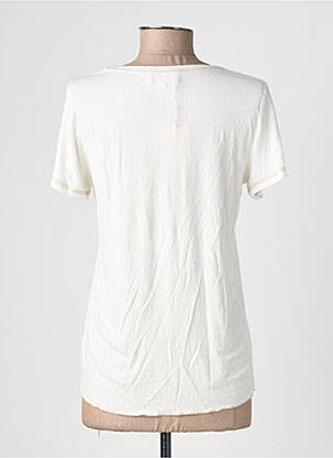 T-shirt stretch manches courtes beige GRACE & MILA femme