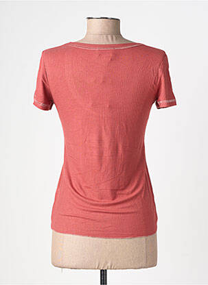 T-shirt stretch manches courtes orange GRACE & MILA femme