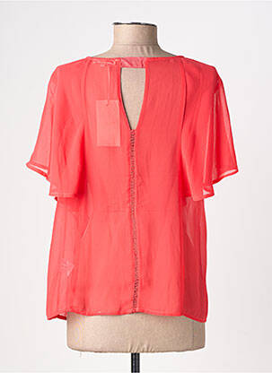 Top coupe fluide manches courtes rouge GRACE & MILA femme