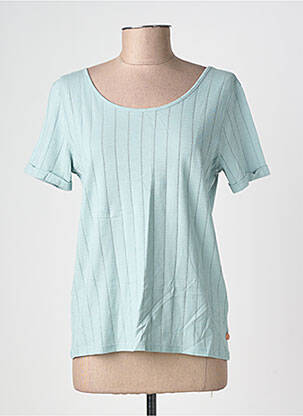 T-shirt stretch manches courtes vert TBS femme