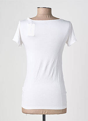 T-shirt stretch manches courtes blanc PEPE JEANS femme