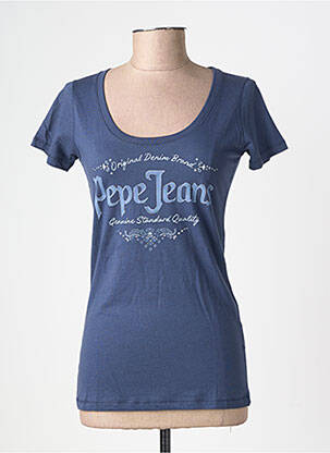 T-shirt imprimé fantaisie manches courtes bleu PEPE JEANS femme