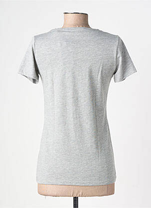 T-shirt sérigraphie floquée manches courtes gris PEPE JEANS femme