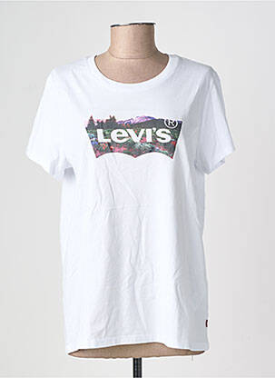 T-shirt sérigraphie manches courtes blanc LEVI'S femme