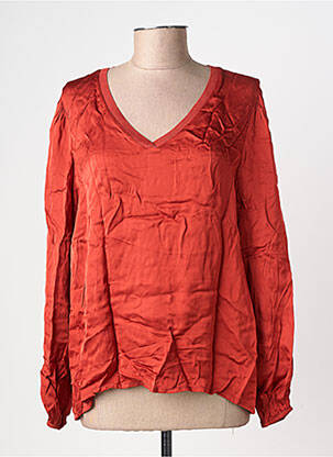 Blouse manches longues manches longues orange PAKO LITTO femme
