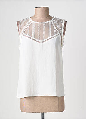 Top coupe fluide sans manche beige GRACE & MILA femme