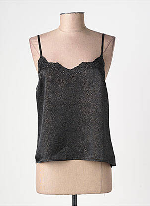 Top manches bretelles ajustables fines bretelles noir LA PETITE ETOILE femme
