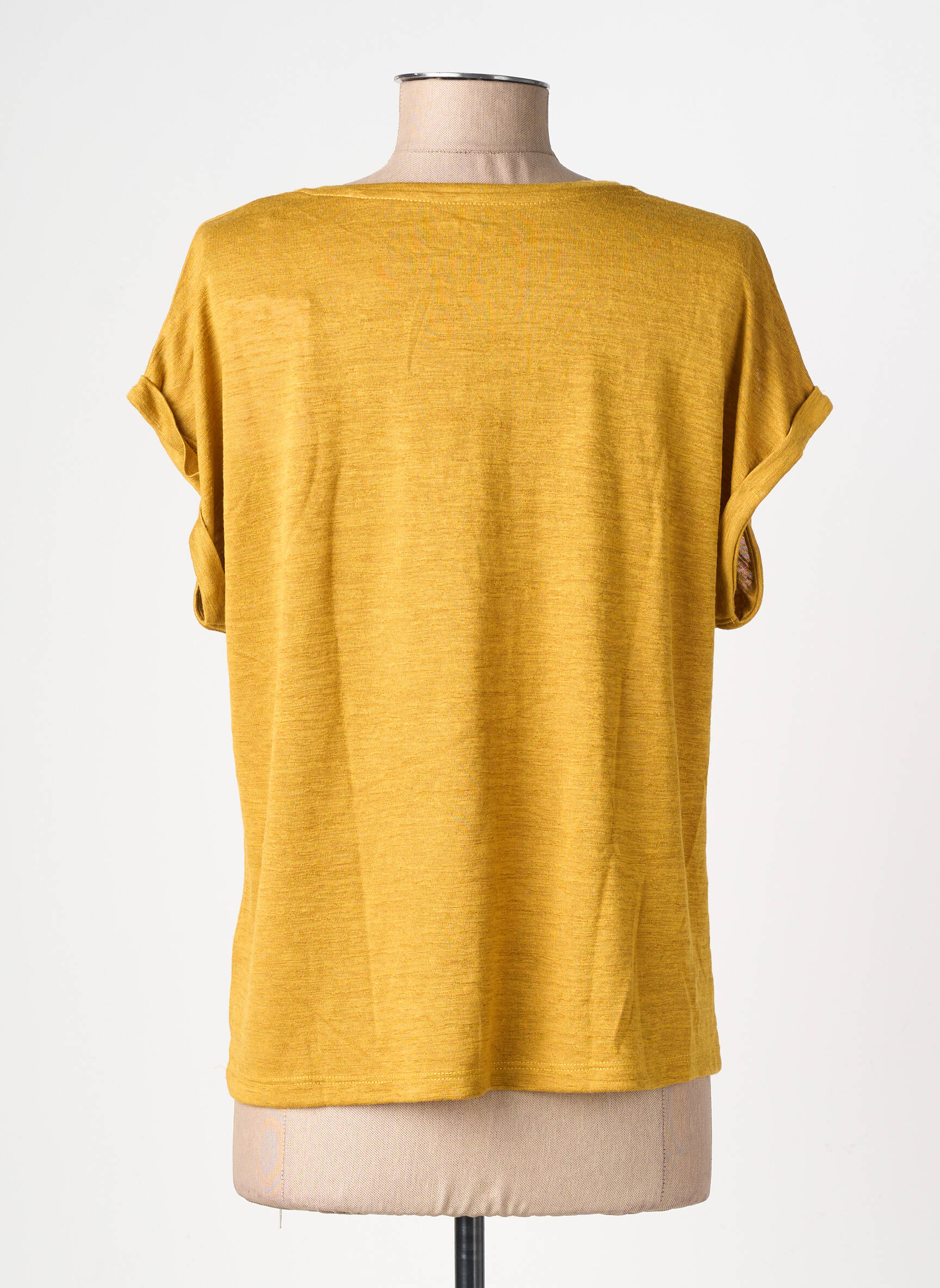 T-shirt coupe droite manches courtes jaune LPB LES PETITES BOMBES  femme
