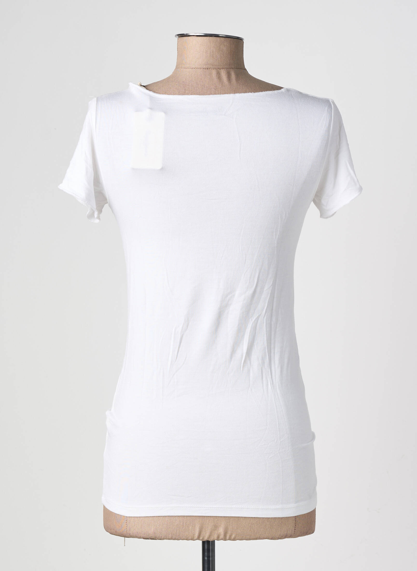 T-shirt stretch manches courtes blanc PEPE JEANS femme