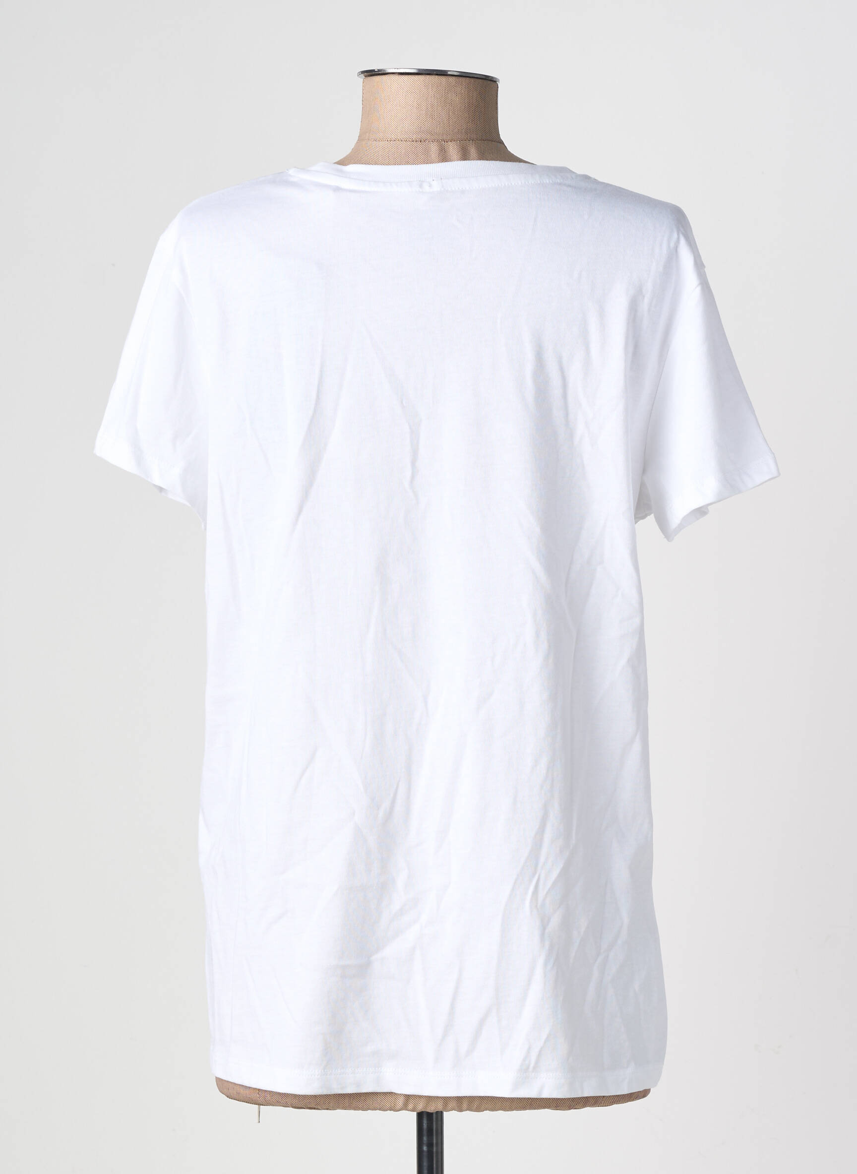 T-shirt sérigraphie floquée manches courtes blanc LEVI'S femme
