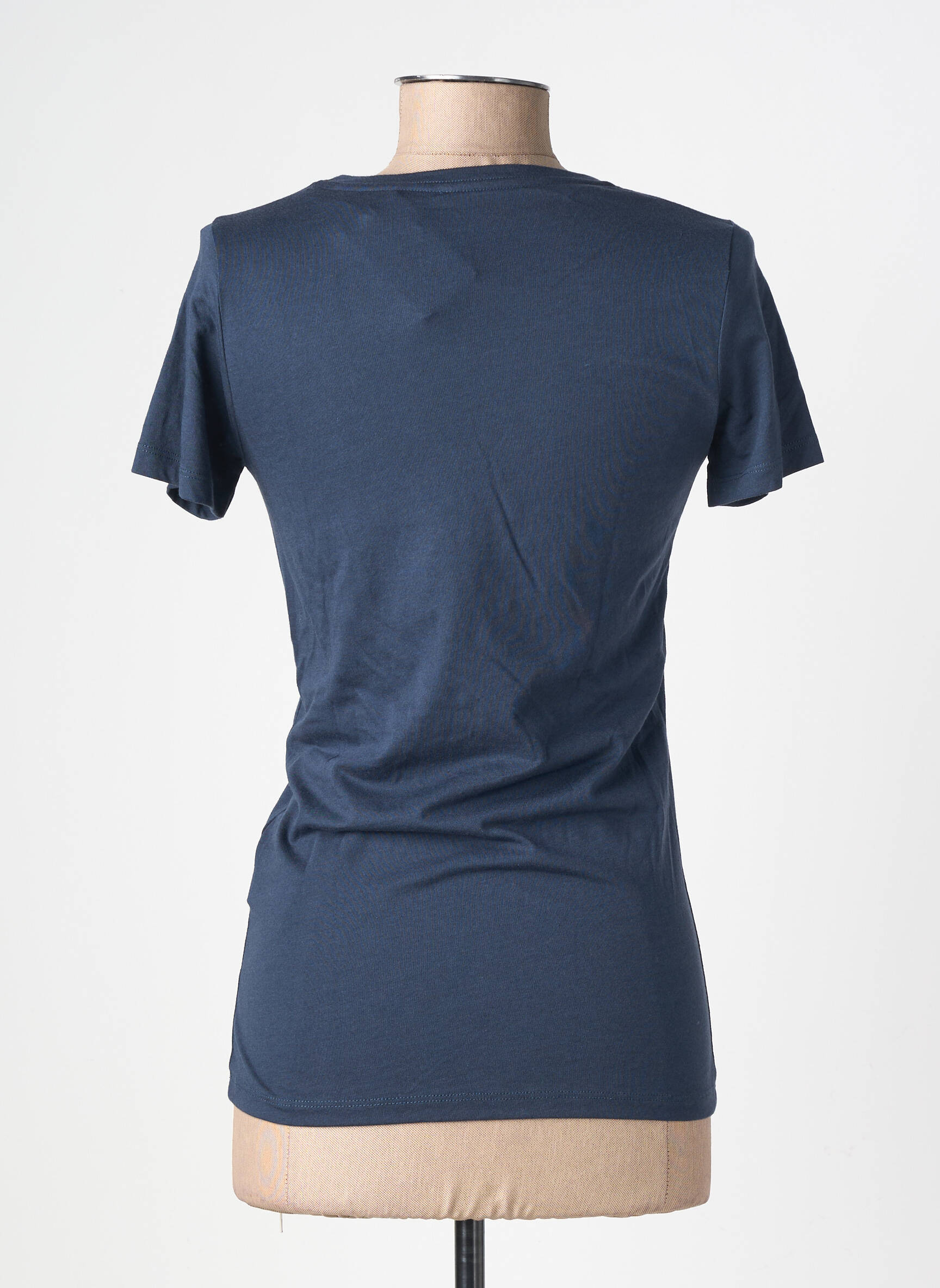 T-shirt sérigraphie manches courtes bleu PEPE JEANS femme