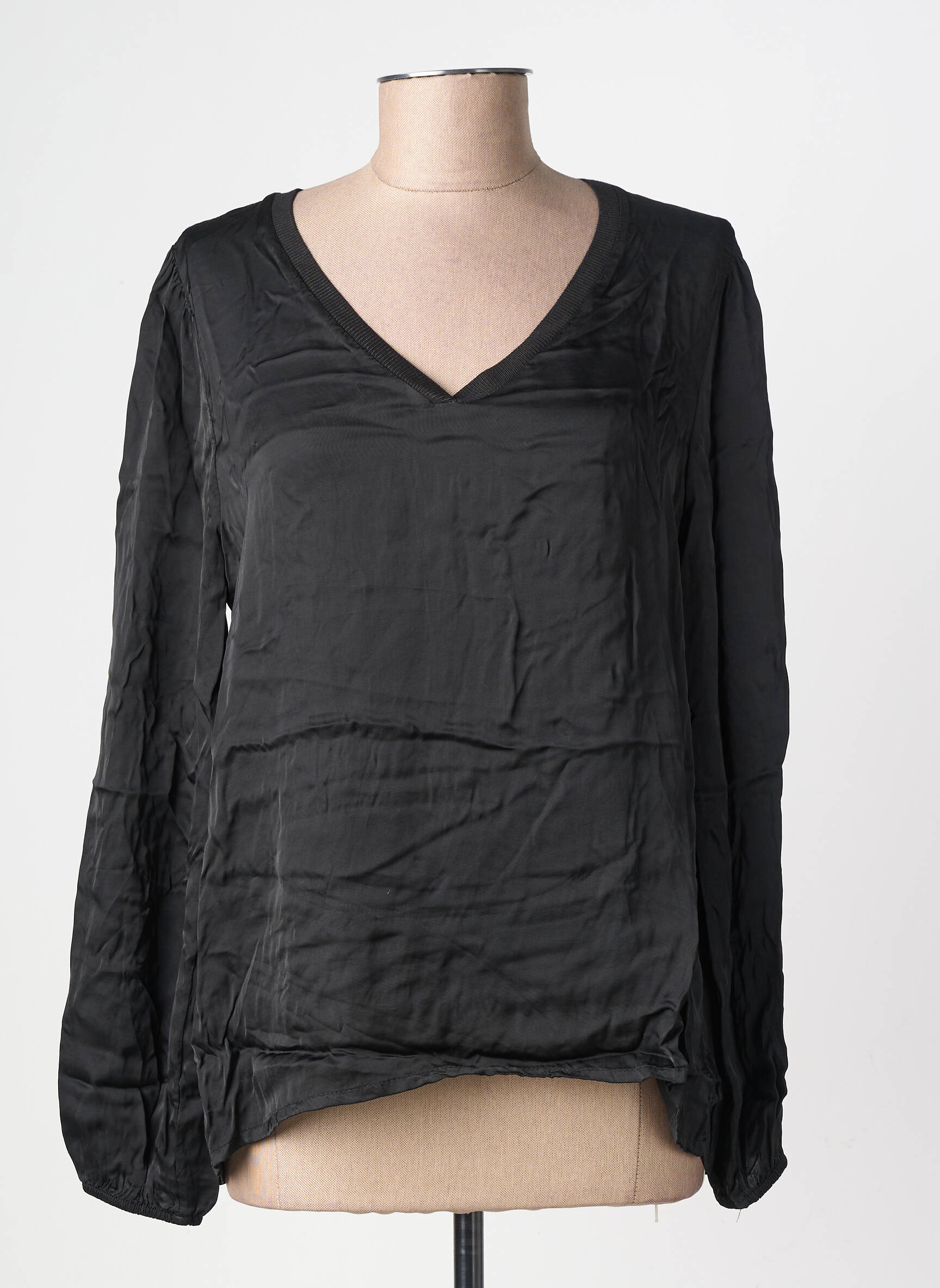 Blouse manches longues manches longues noir PAKO LITTO femme