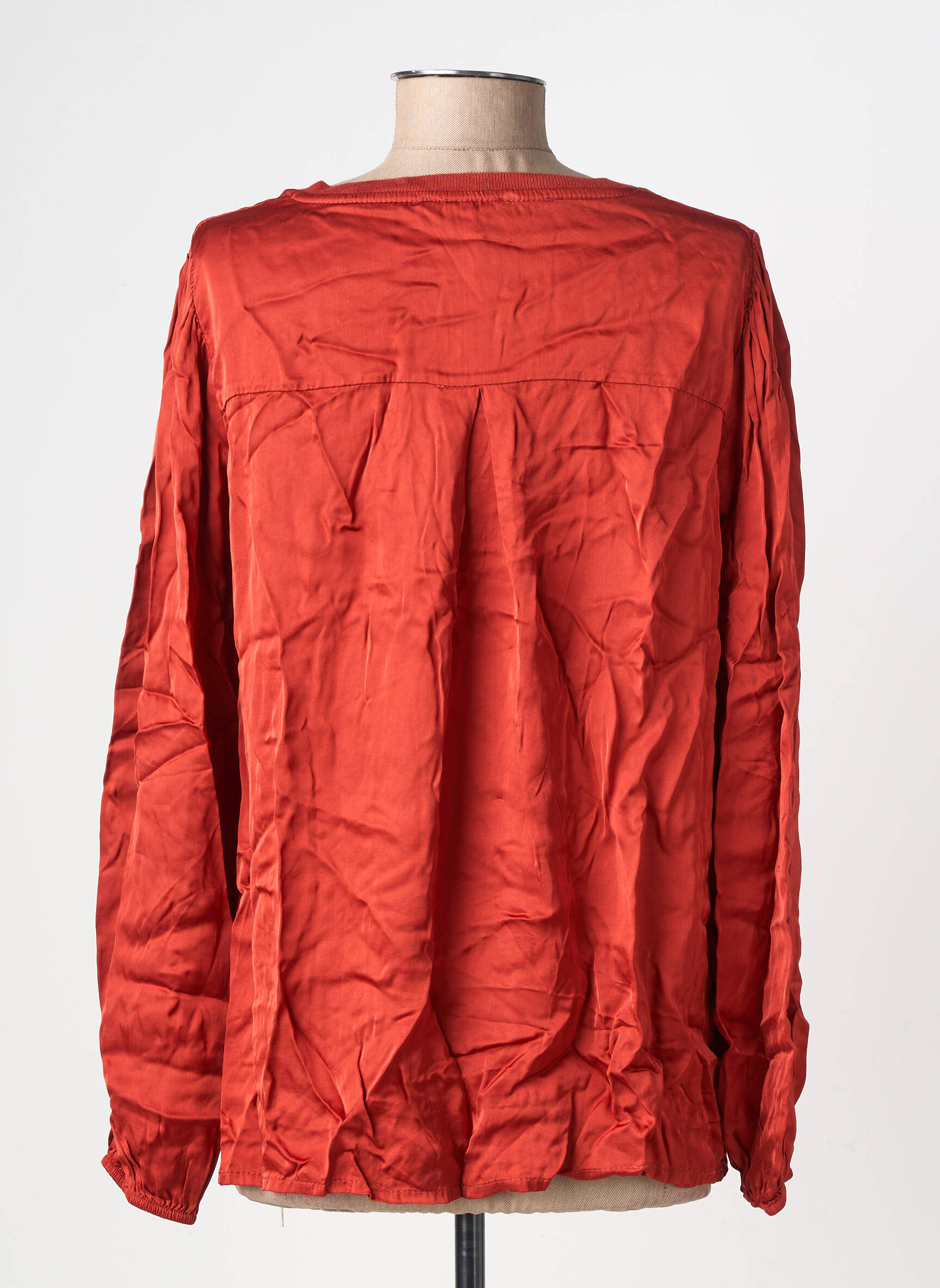 Blouse manches longues manches longues orange PAKO LITTO femme
