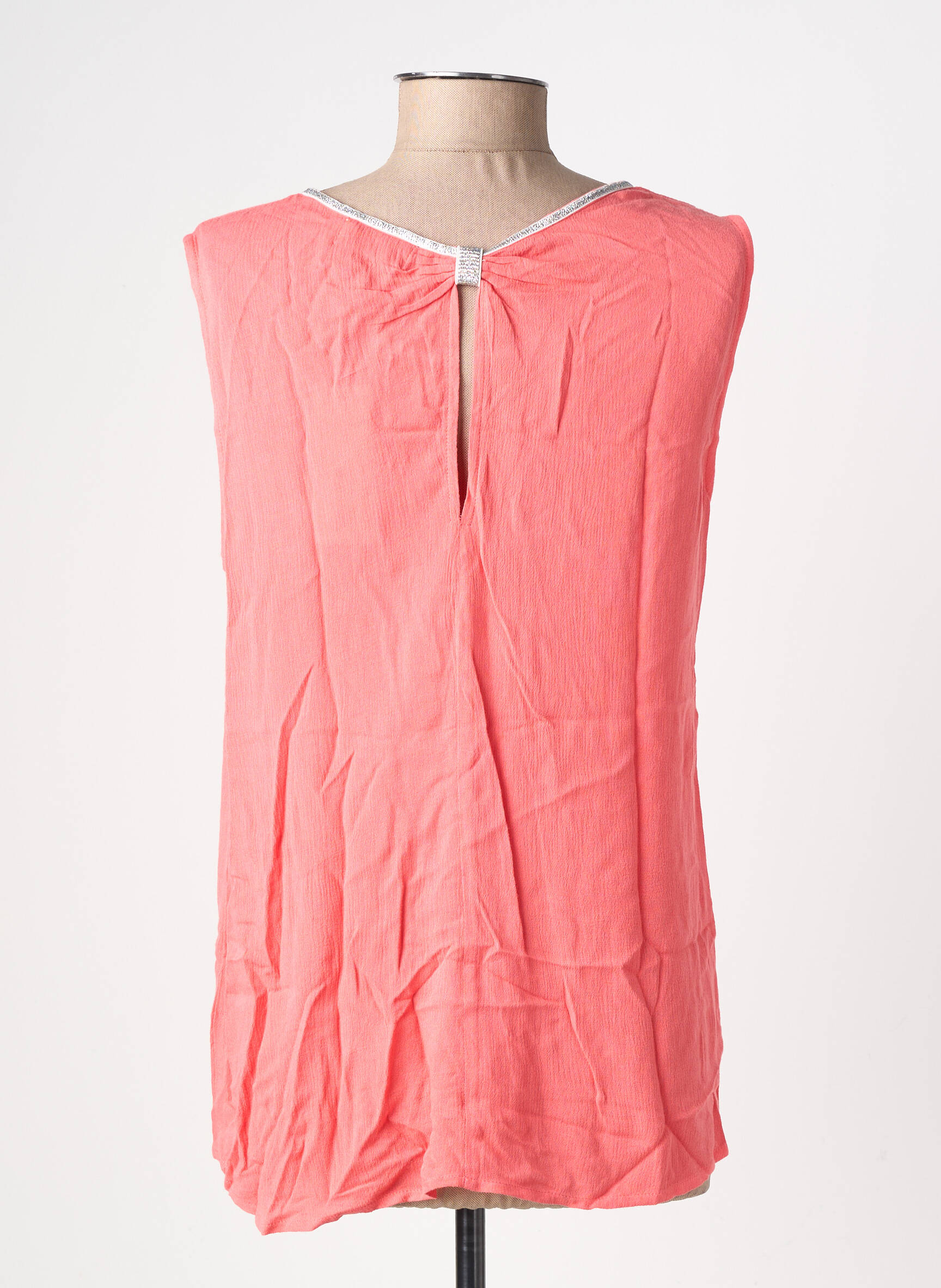 Top coupe fluide sans manche rose MOLLY BRACKEN femme