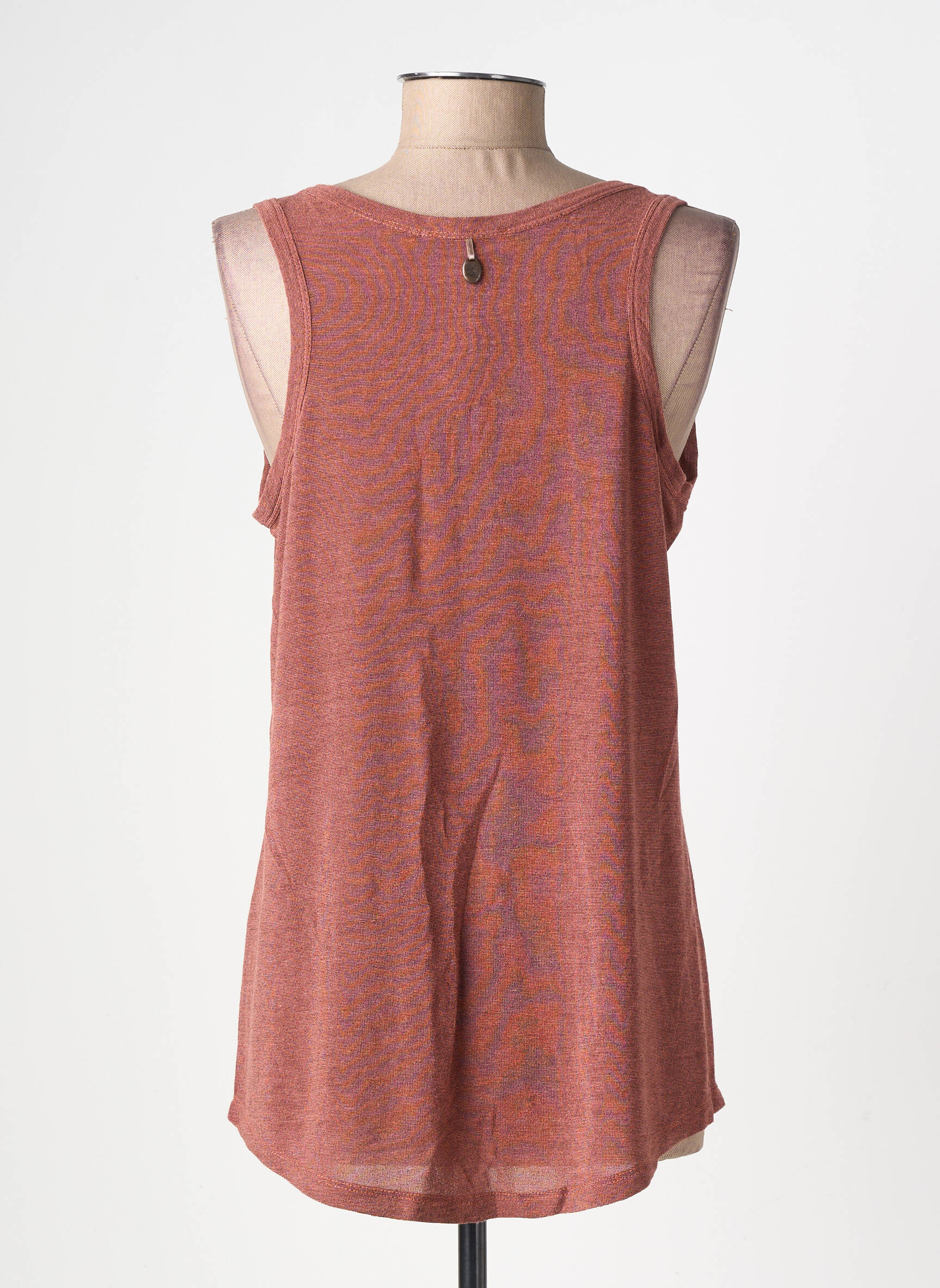 Top stretch sans manche rose PAKO LITTO femme