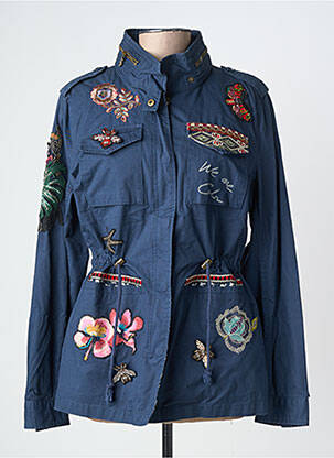 Veste casual coupe droite bleu DESIGUAL femme