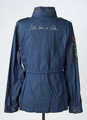 Veste casual coupe droite bleu DESIGUAL femme