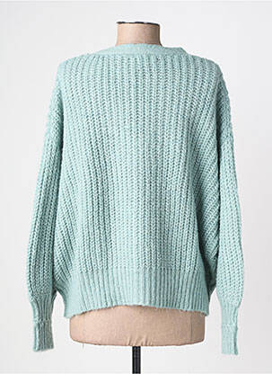 Gilet manches longues resserrée sur le bas bleu GRACE & MILA femme