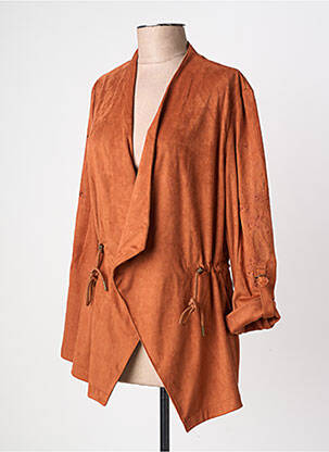 Veste casual coupe cintrée marron DESIGUAL femme