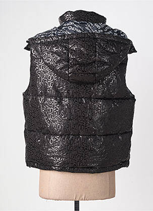 Doudoune poches a capuche noir DESIGUAL femme