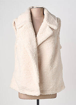Veste casual col tailleur beige MOLLY BRACKEN femme