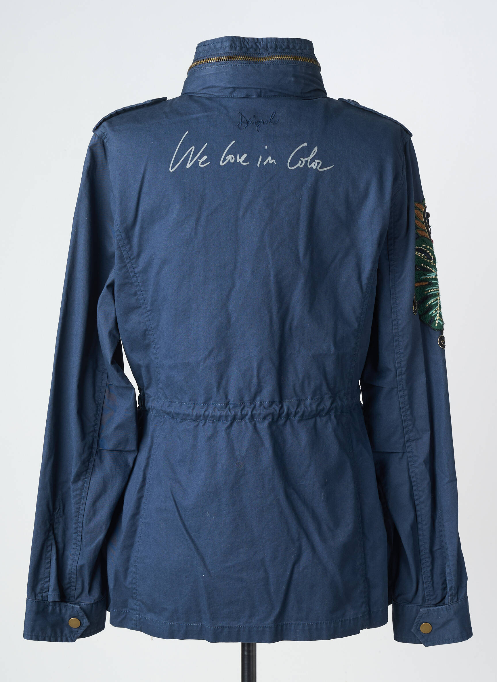Veste casual coupe droite bleu DESIGUAL femme