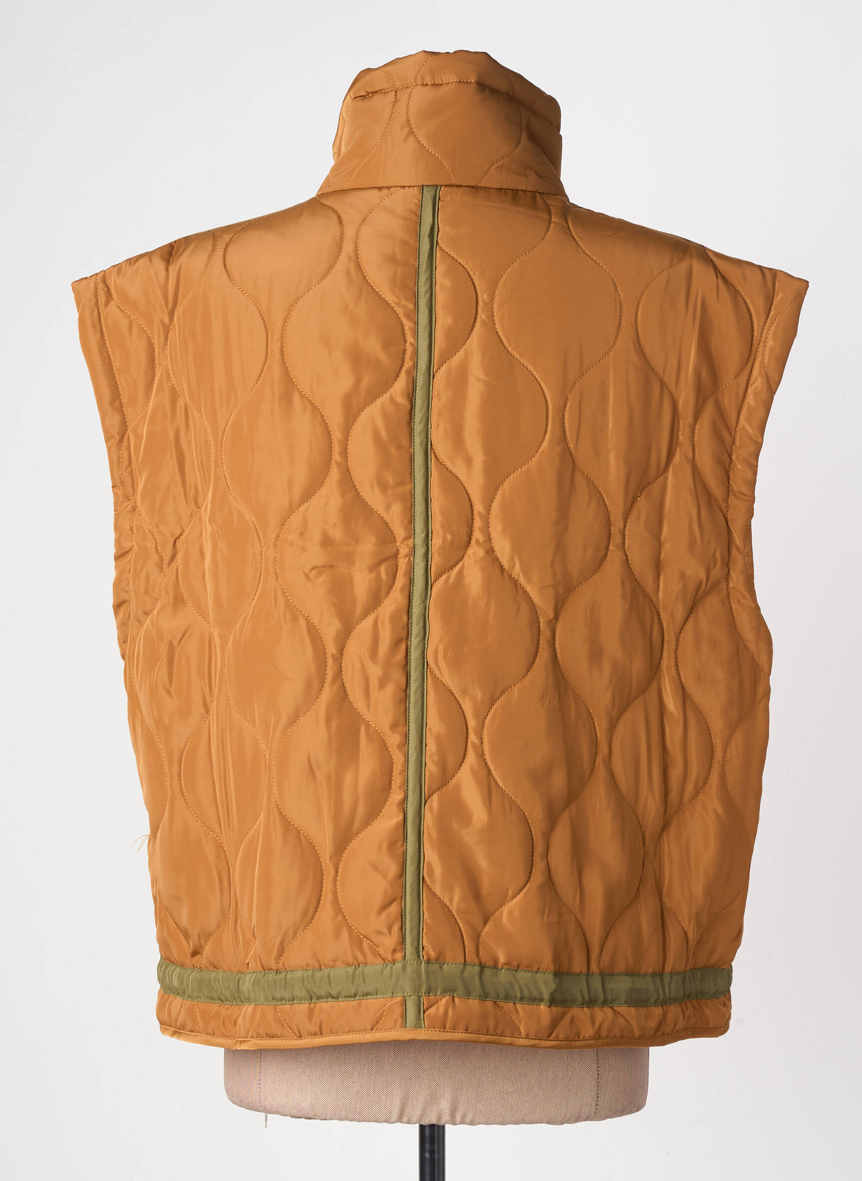 Doudoune poches sans capuche marron fonce RUE MAZARINE femme
