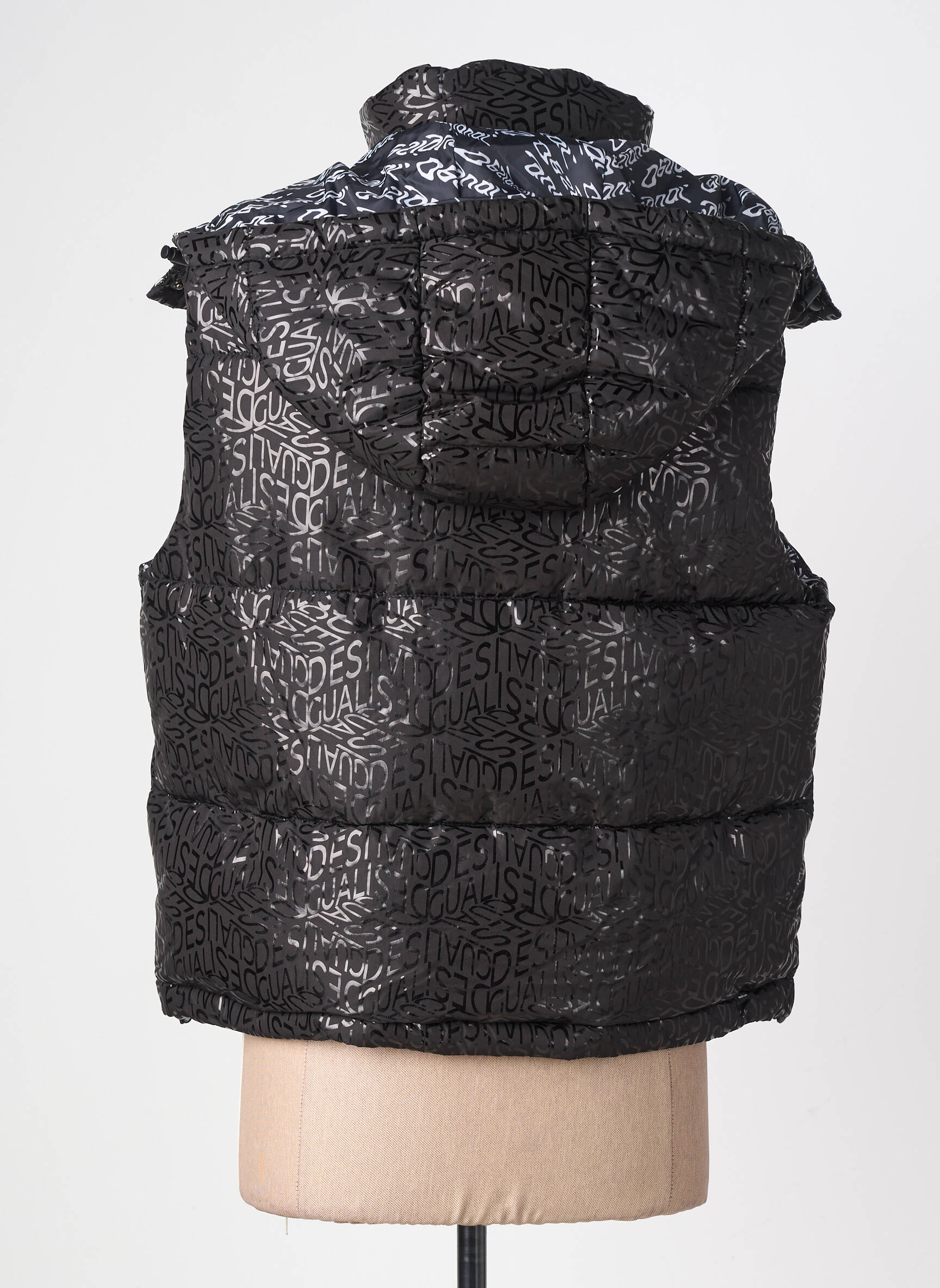 Doudoune poches a capuche noir DESIGUAL femme