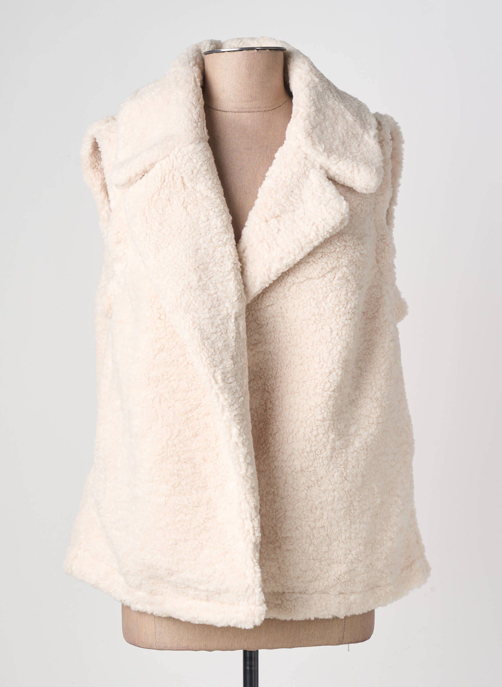 Veste casual col tailleur beige MOLLY BRACKEN femme