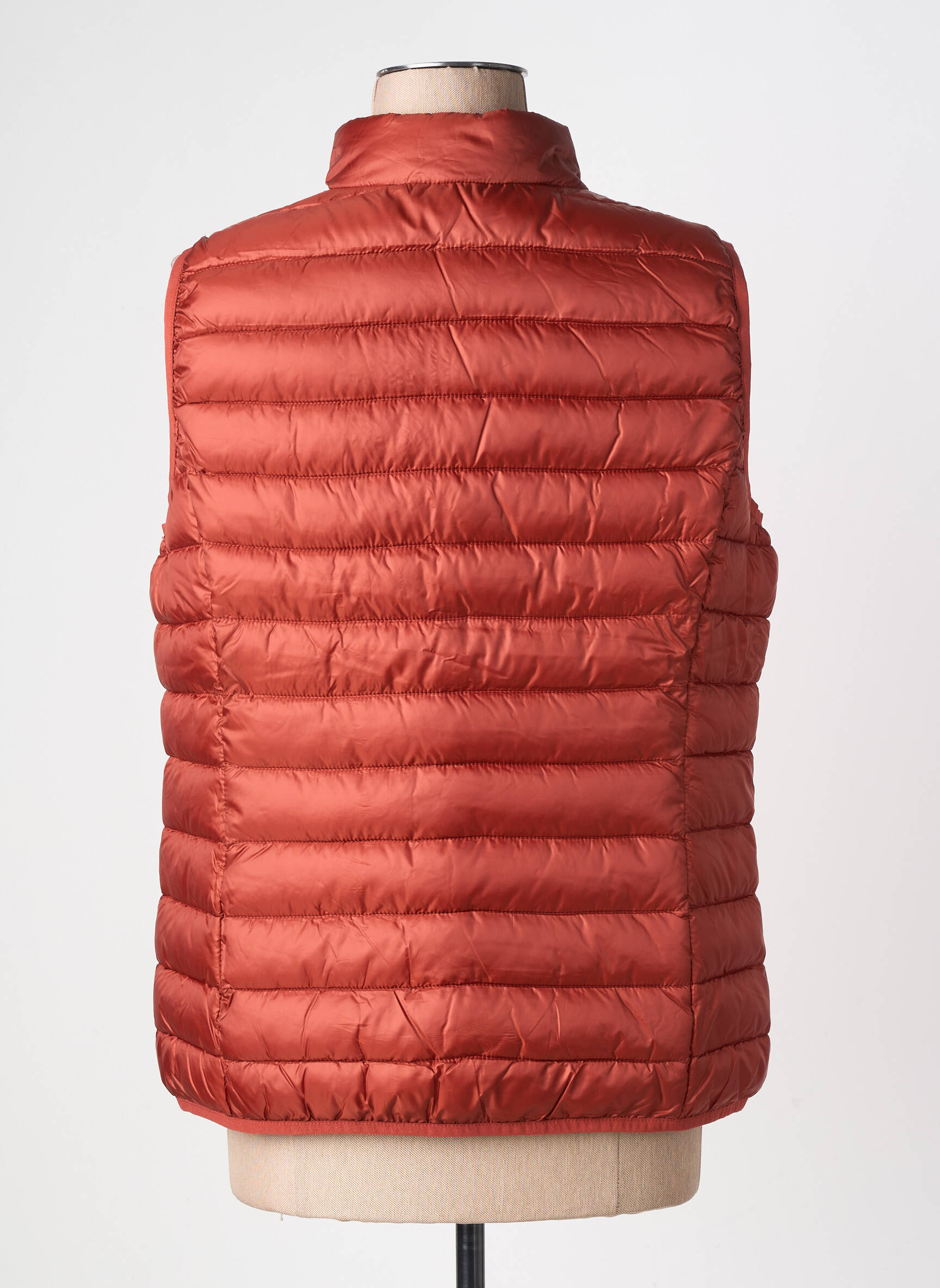 Doudoune poches sans capuche orange TBS femme