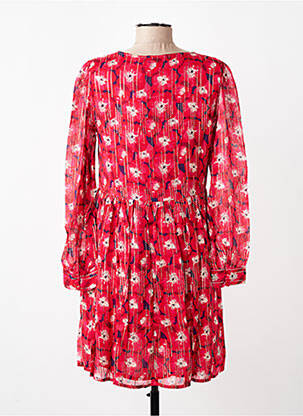 Robe courte manches longues manches longues rouge LA PETITE ETOILE femme