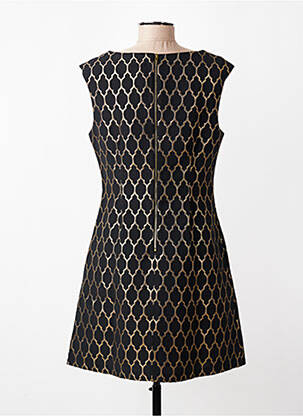 Robe courte fermeture zippée au dos manches courtes noir MOLLY BRACKEN femme