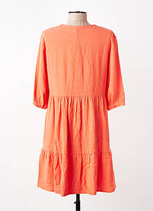 Robe courte manches courtes manches courtes orange RUE MAZARINE femme