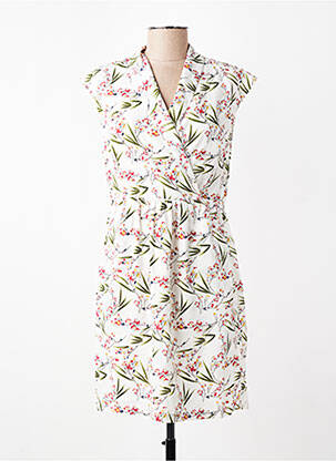 Robe courte manches courtes manches courtes blanc MOLLY BRACKEN femme