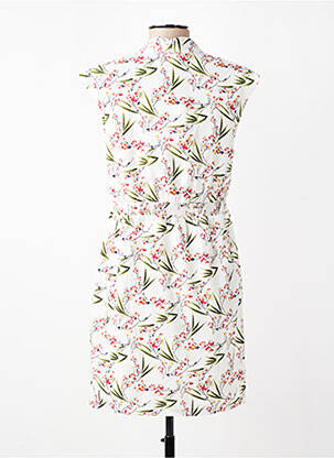 Robe courte manches courtes manches courtes blanc MOLLY BRACKEN femme