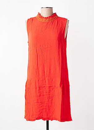 Robe courte sans manche sans manche rouge GRACE & MILA femme