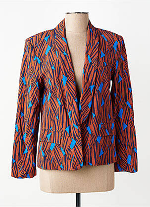 Blazer coupe cintrée marron RUE MAZARINE femme