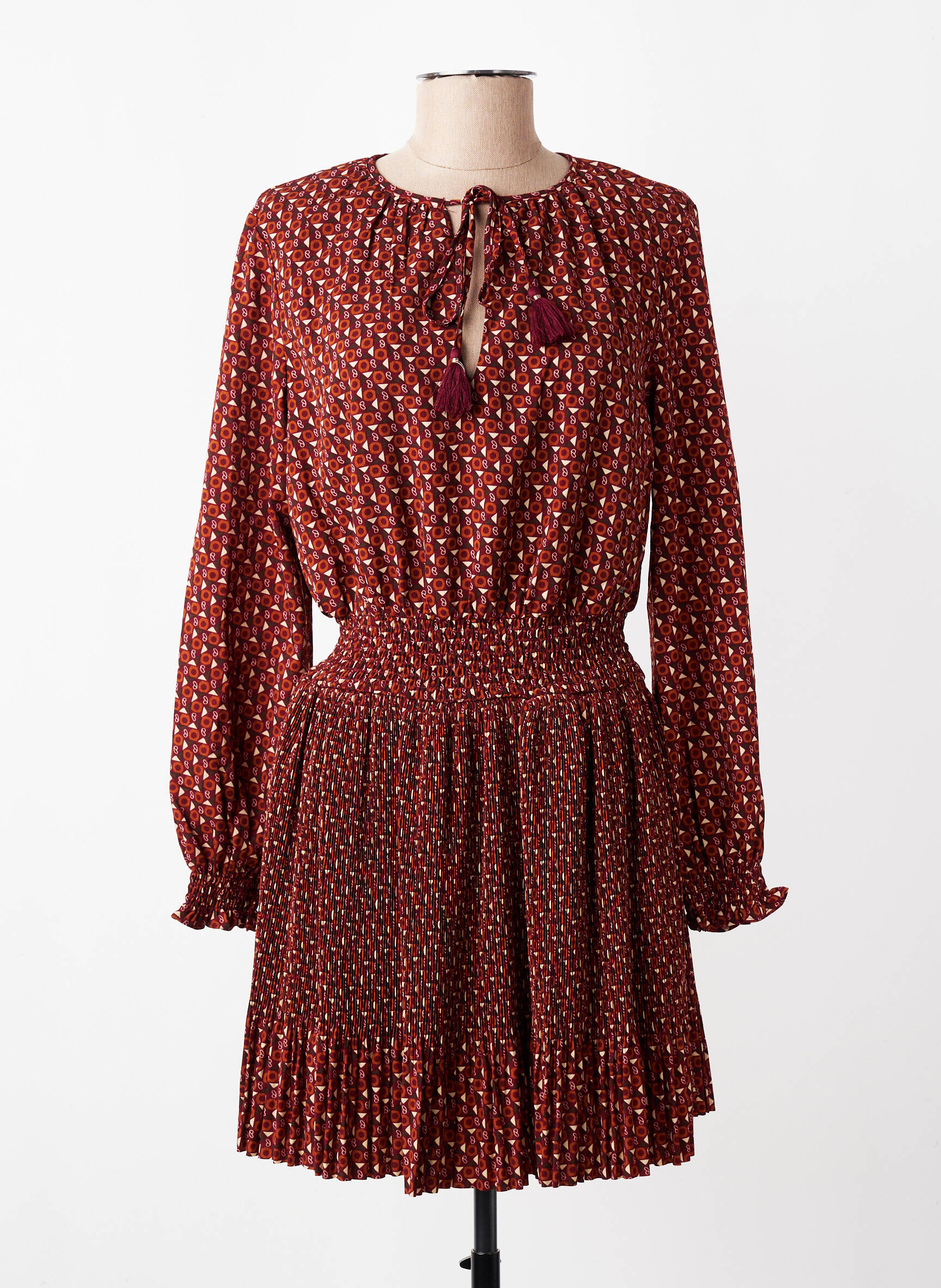 Robe courte manches longues manches longues violet PEPE JEANS femme