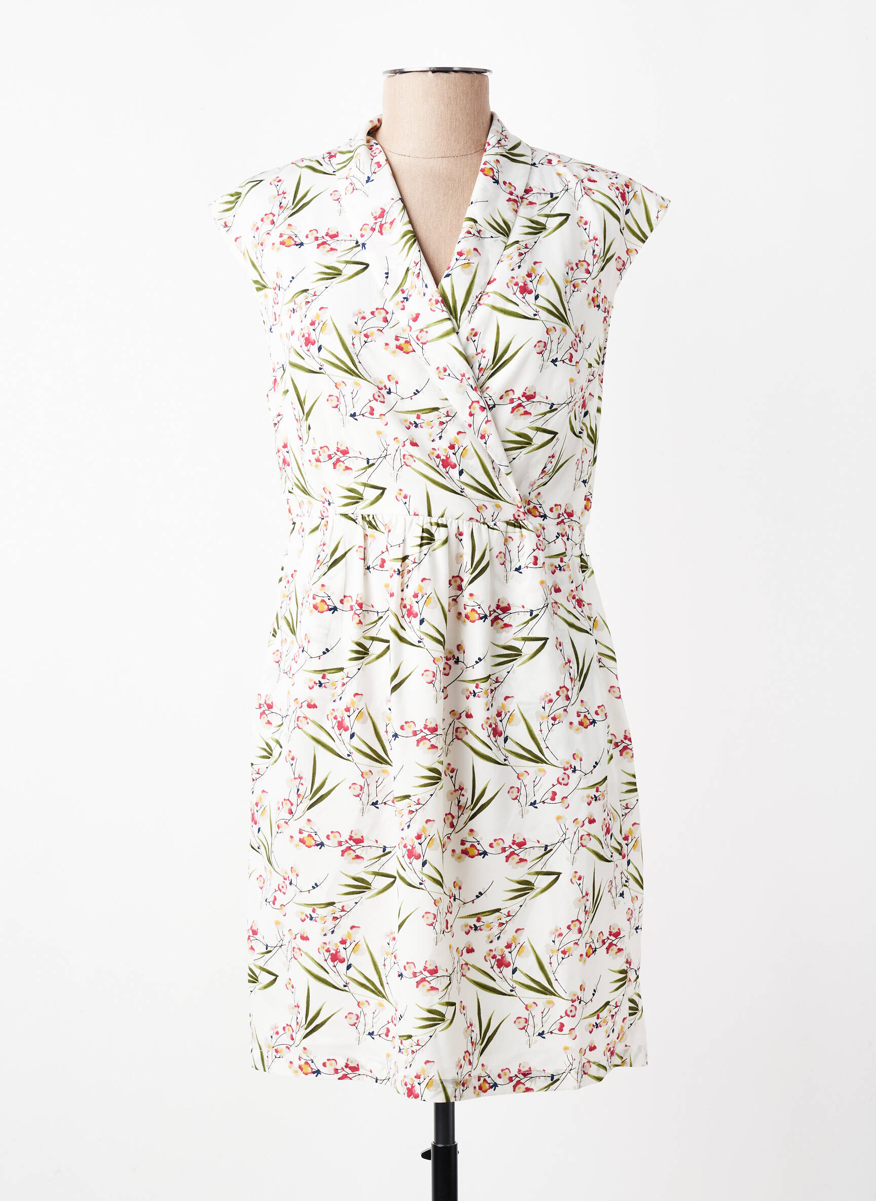 Robe courte manches courtes manches courtes blanc MOLLY BRACKEN femme