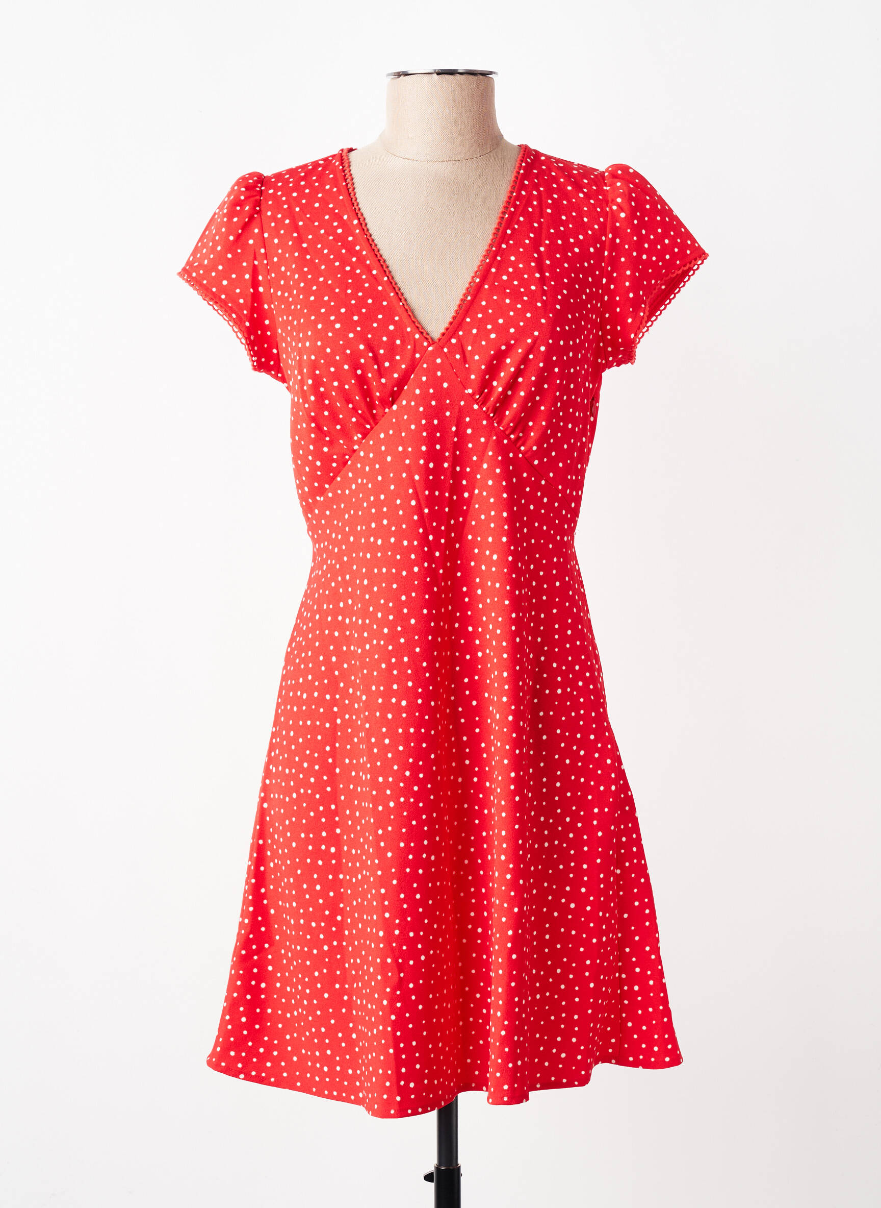 Robe courte manches courtes manches courtes rouge LEVI'S femme