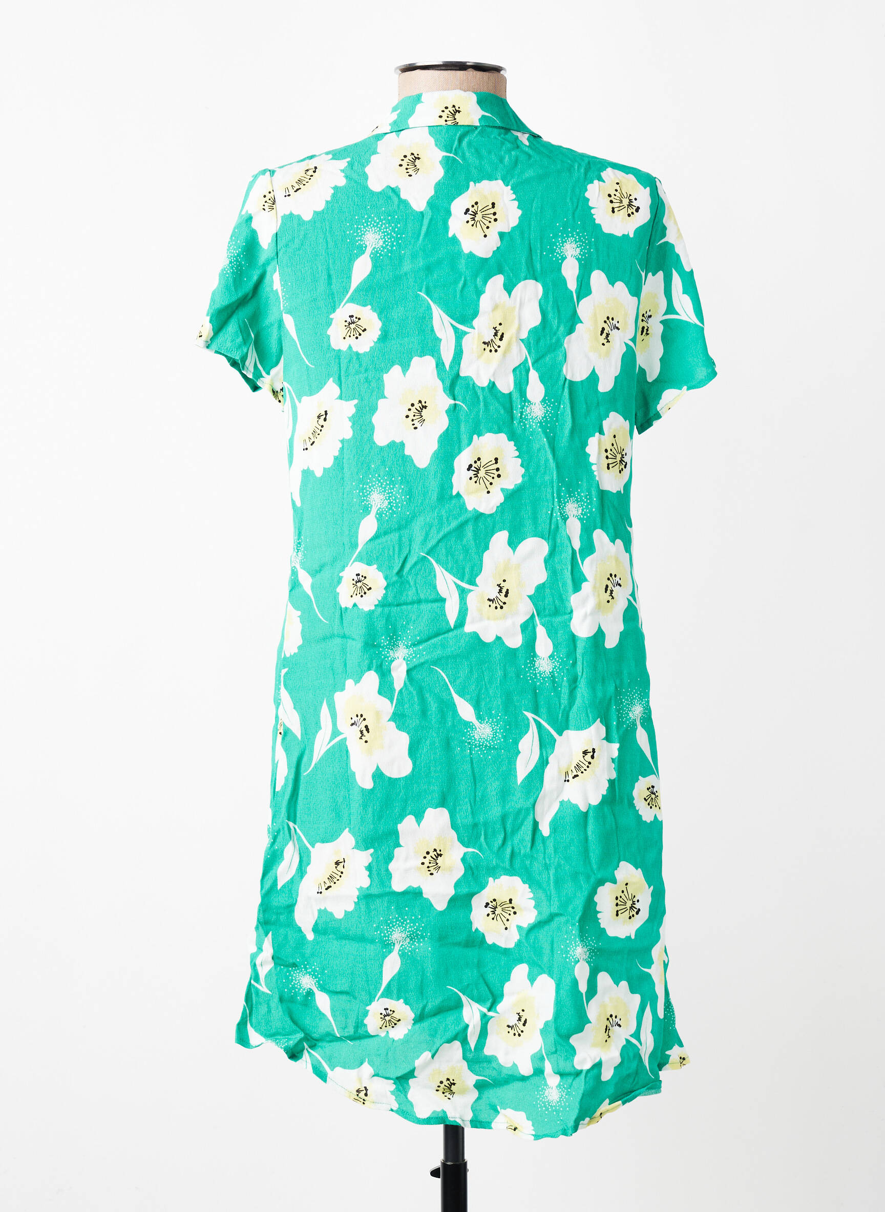 Robe courte manches courtes manches courtes vert LPB LES PETITES BOMBES  femme